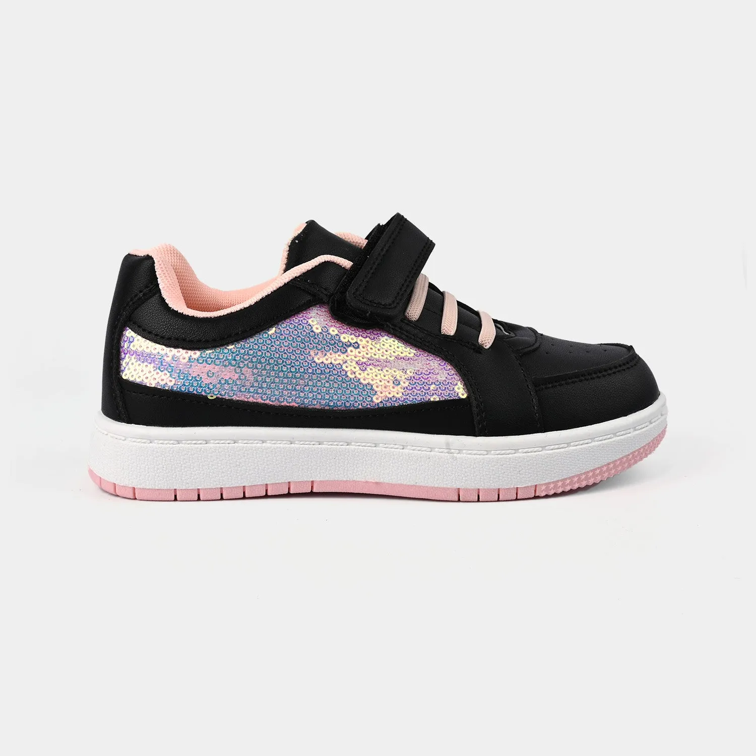 Girls Sneakers B528-1S-Black/Pink