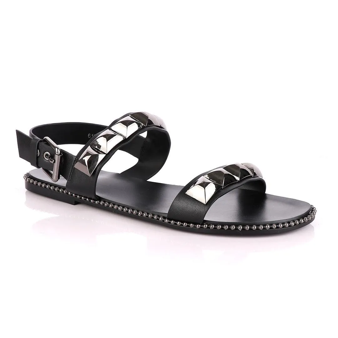 Giuseppe Zanotti All Black Gomzak studded Sandal