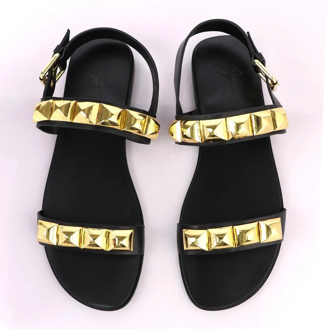 Giuseppe Zanotti Gold Gomzak Studded Sandal