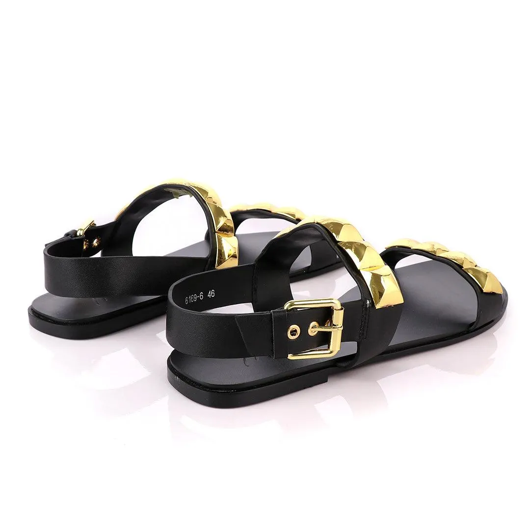 Giuseppe Zanotti Gold Gomzak Studded Sandal