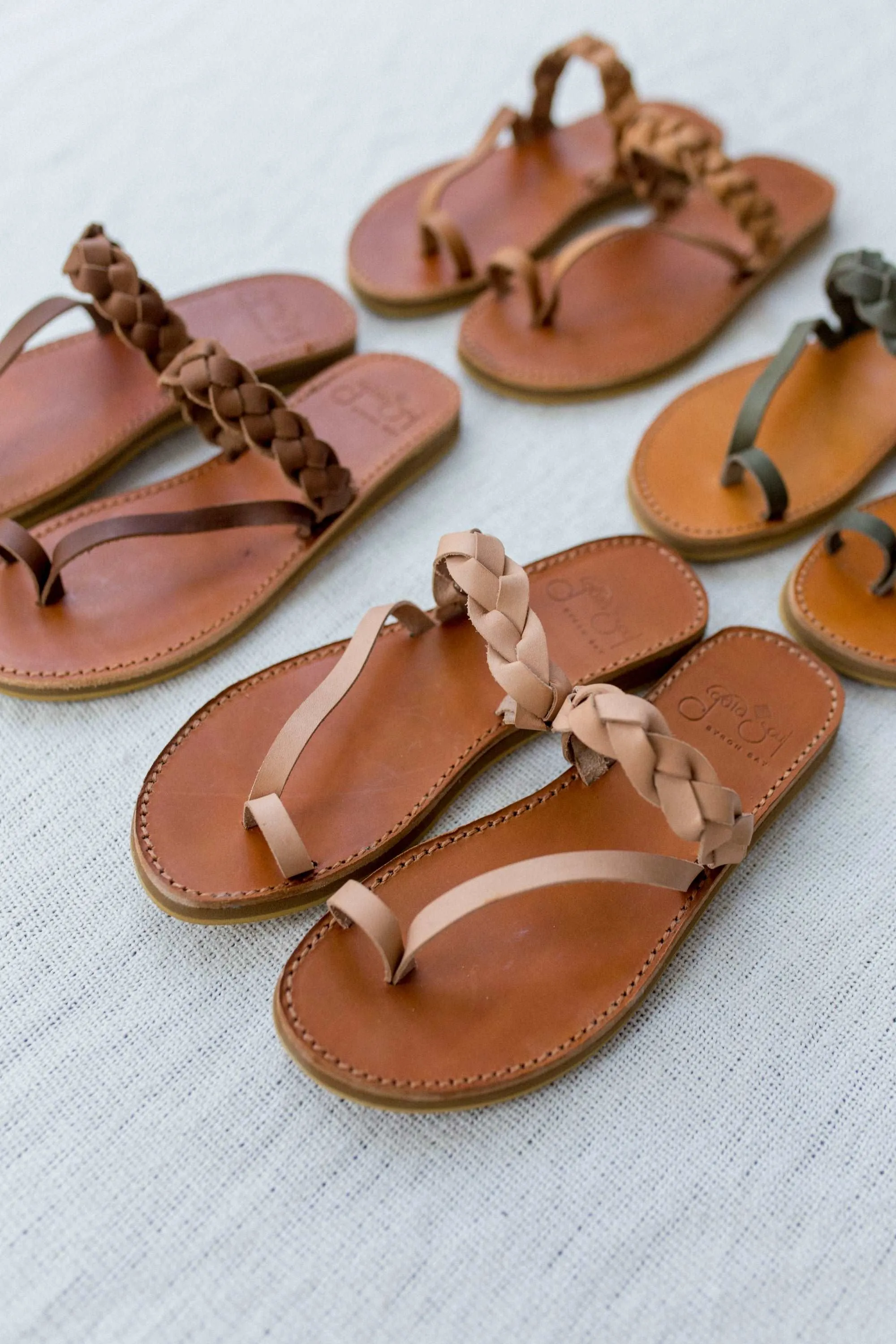 Griegas Sandals - Natural Leather (Nude - Pinky)