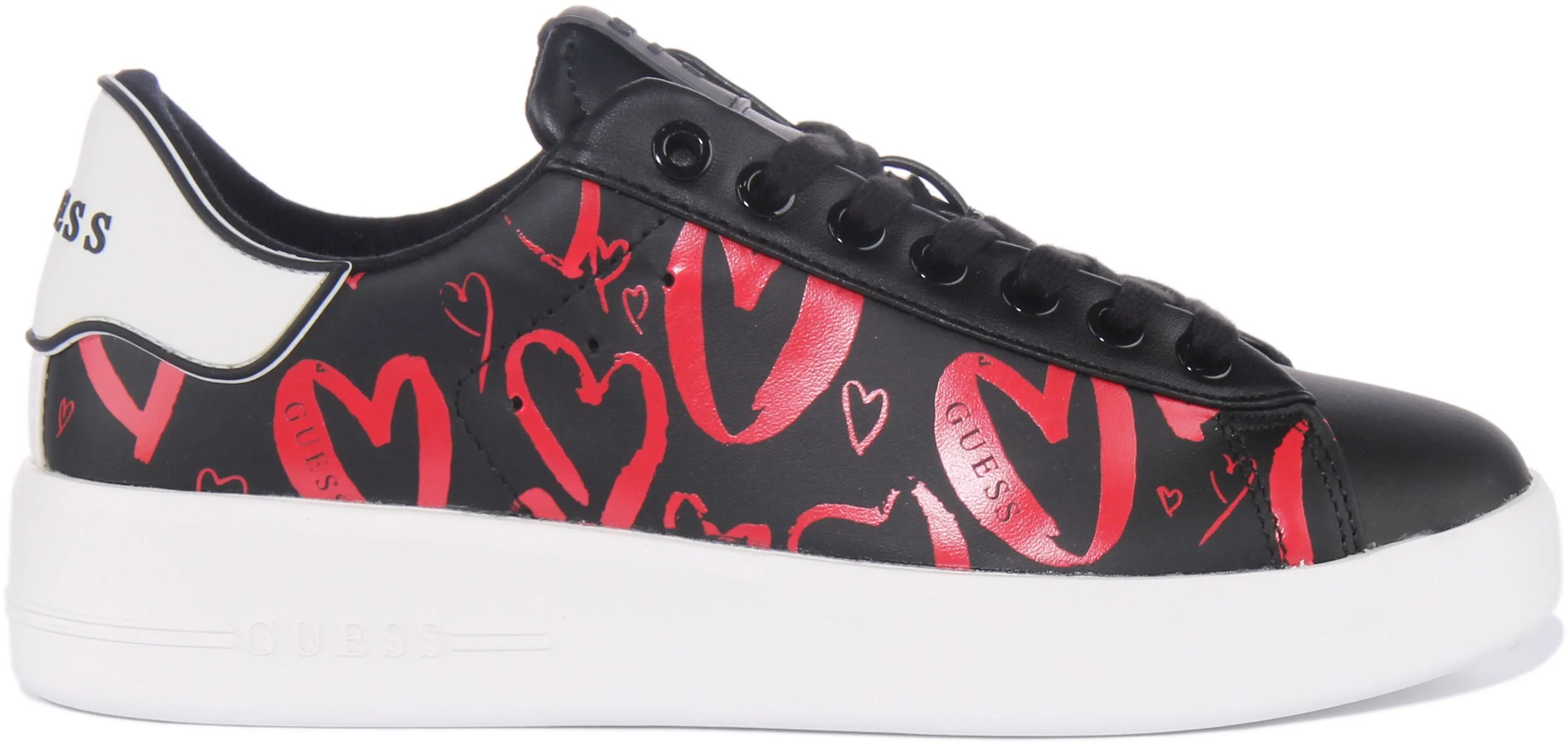 Guess Renatta Love Hearts In Black For Women