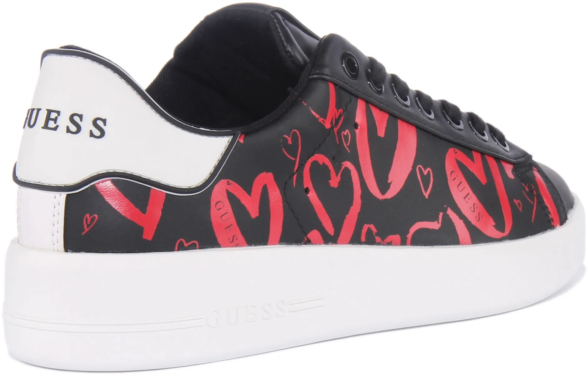 Guess Renatta Love Hearts In Black For Women