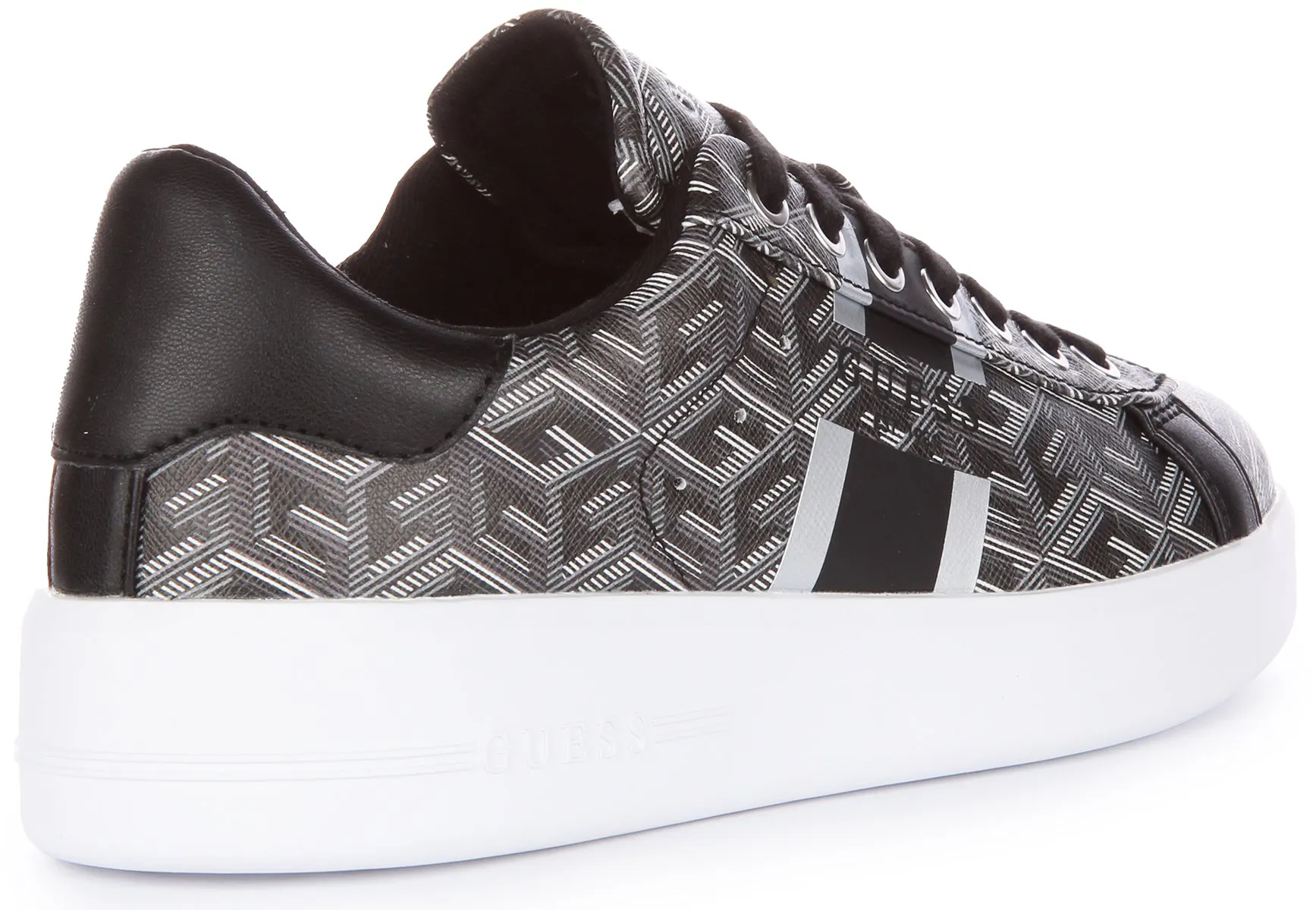 Guess Reyhana G Cube Trainers In Black Grey For Women