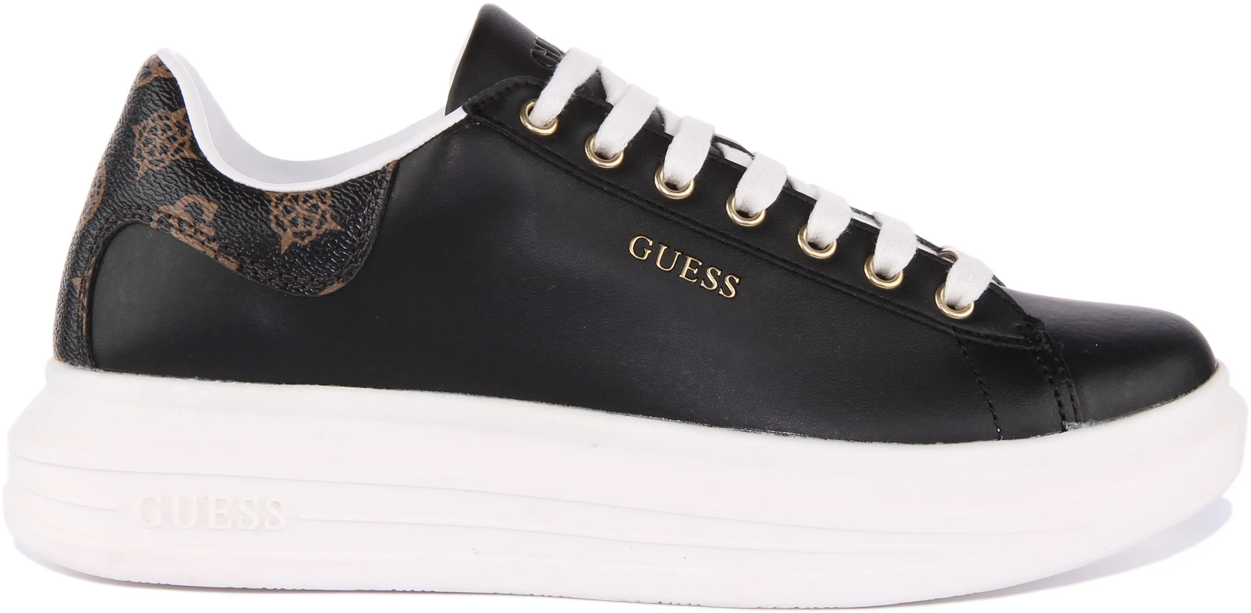 Guess VIbo Lace up Platform In Black For Women