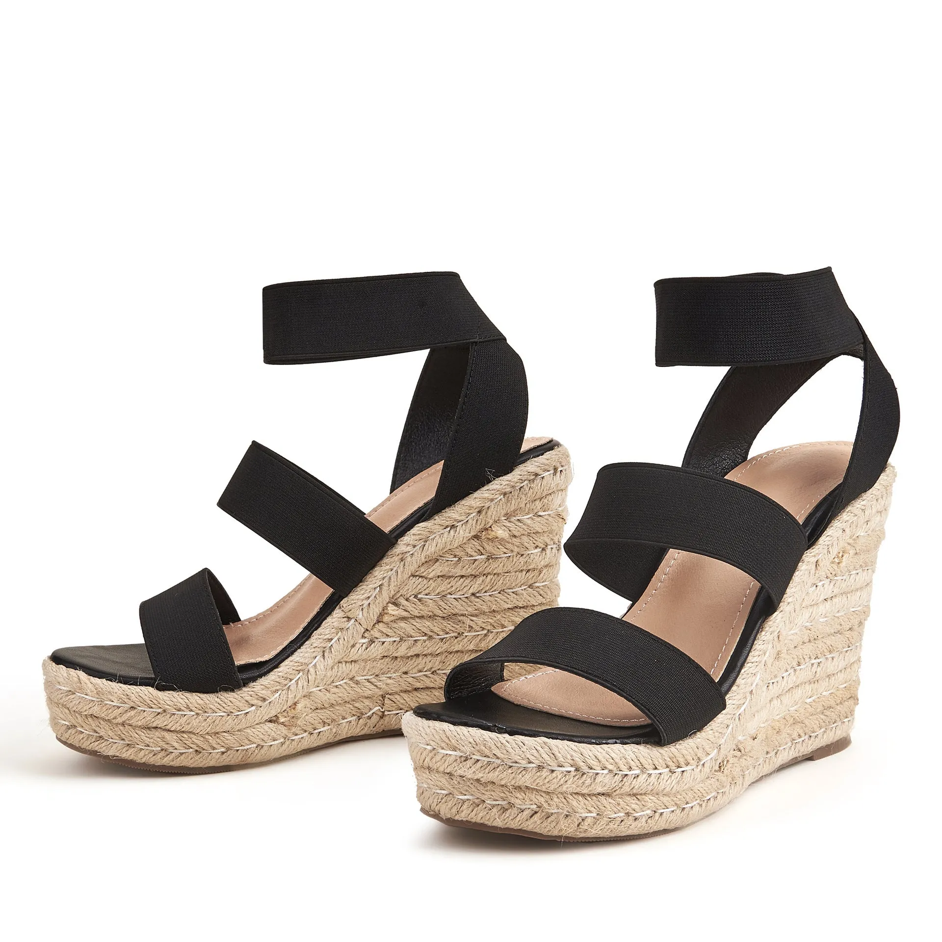 Hemp Rope Bottom  Wedge Heel Platform