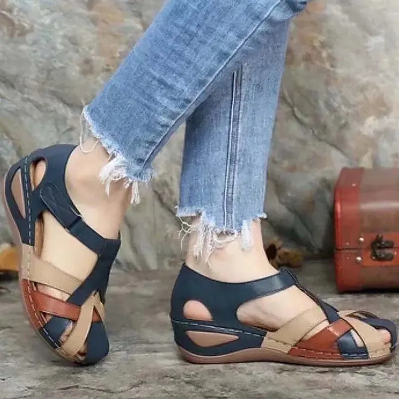 Hnzxzm Women's Sandals Summer Roman Ladies Sandals Fashion Platform Shoes Women Outdoor Female Woman Women Beach Shoes Plus Size