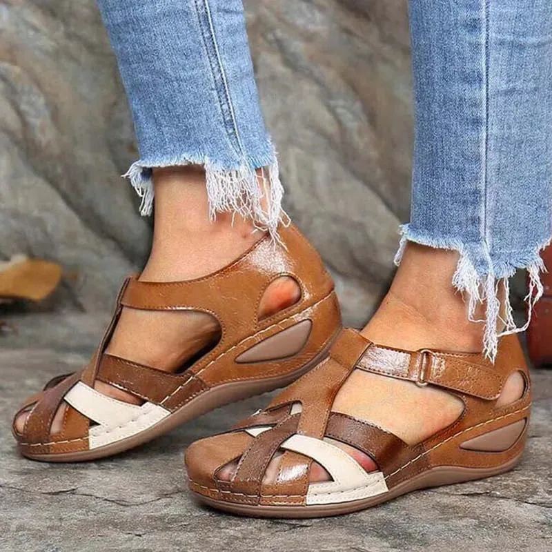 Hnzxzm Women's Sandals Summer Roman Ladies Sandals Fashion Platform Shoes Women Outdoor Female Woman Women Beach Shoes Plus Size