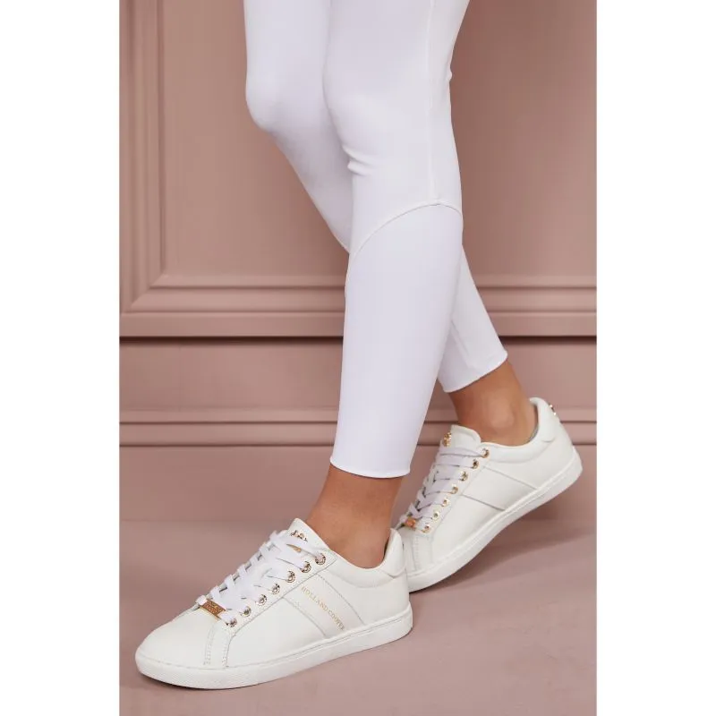 Holland Cooper Knightsbridge Court Ladies Trainer - White