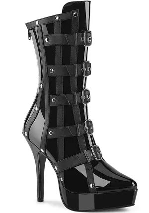 Indulge-1038 [Black Patent] | PLATFORM BOOTS [PREORDER]