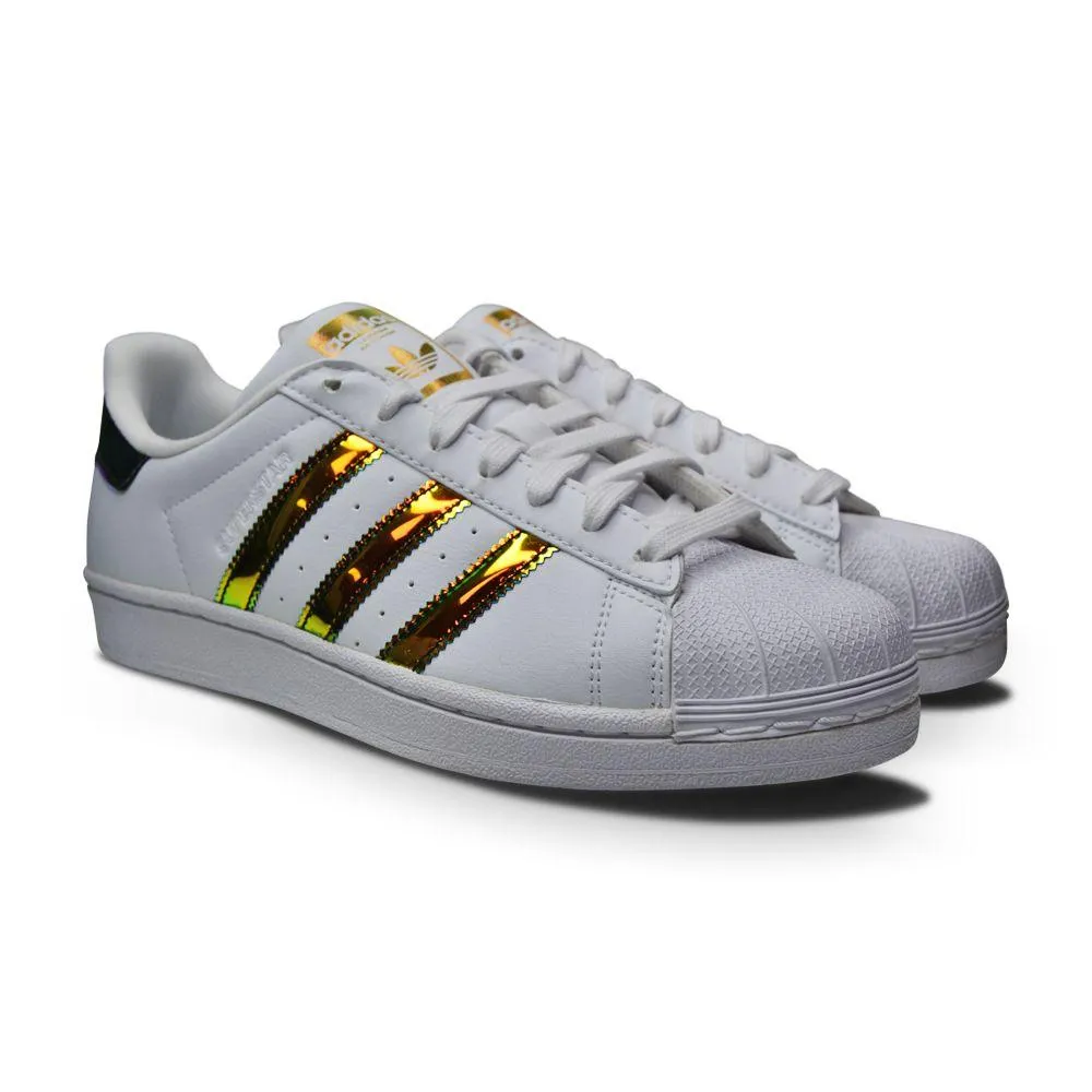 Juniors Adidas Superstar J - CP9837 - White Gold