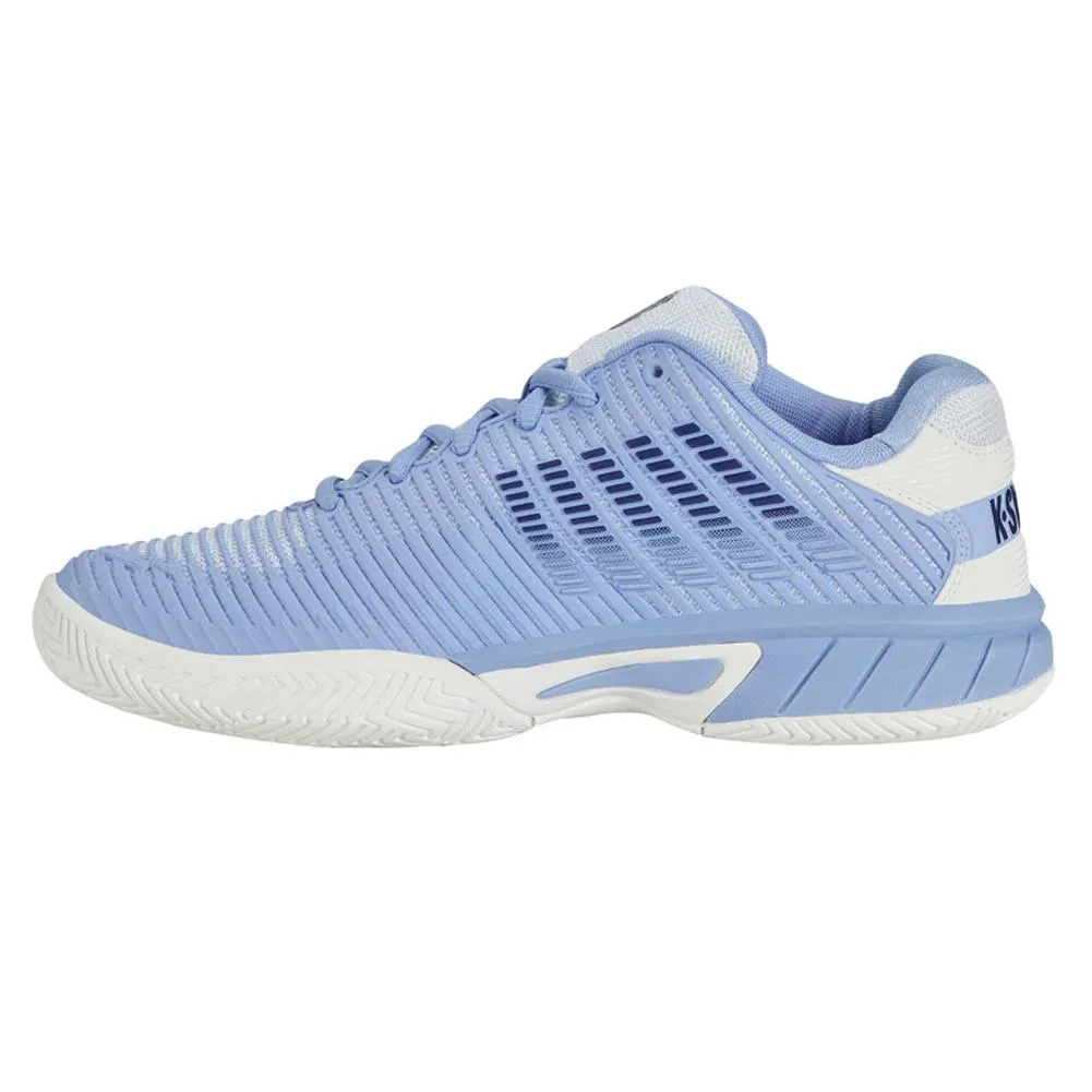 Juniors` Hypercourt Express 2 Tennis Shoes Bright White and Open Air