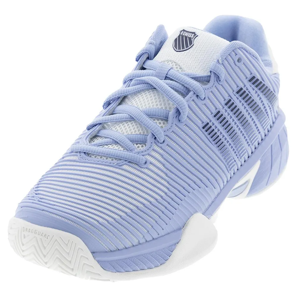 Juniors` Hypercourt Express 2 Tennis Shoes Bright White and Open Air