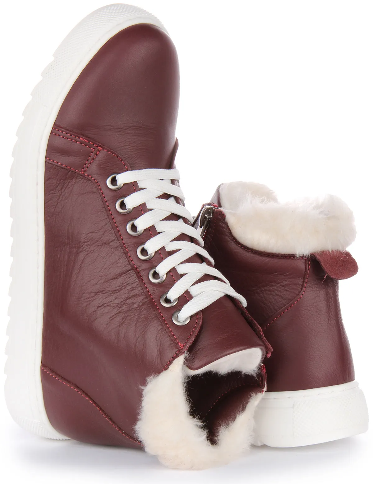 Justinreess England Leona In Maroon For Women