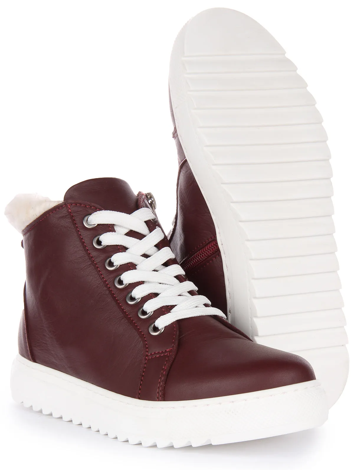 Justinreess England Leona In Maroon For Women