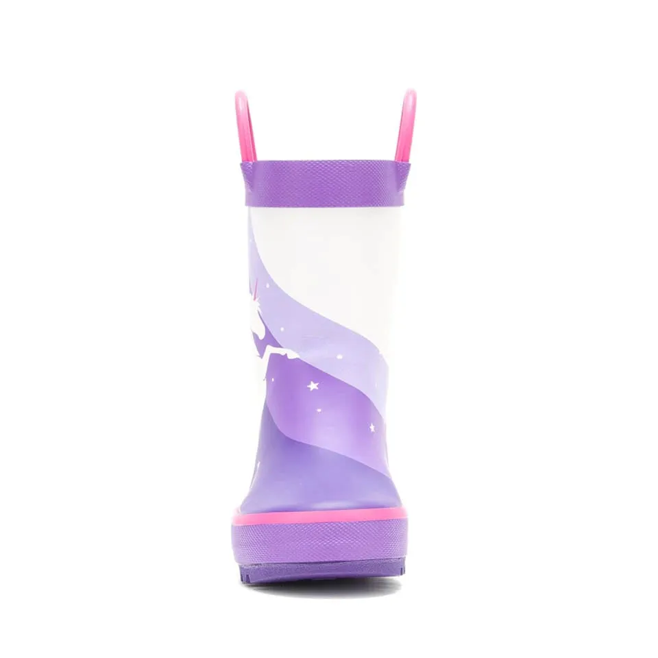 Kamik Purple Unicorn Toddler Rain Boot