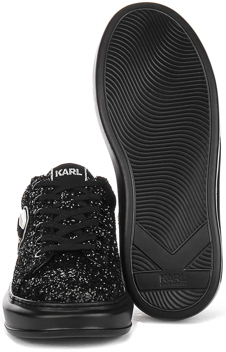 Karl Lagerfeld Kapri NFT Lo La In Black Glitter For Women