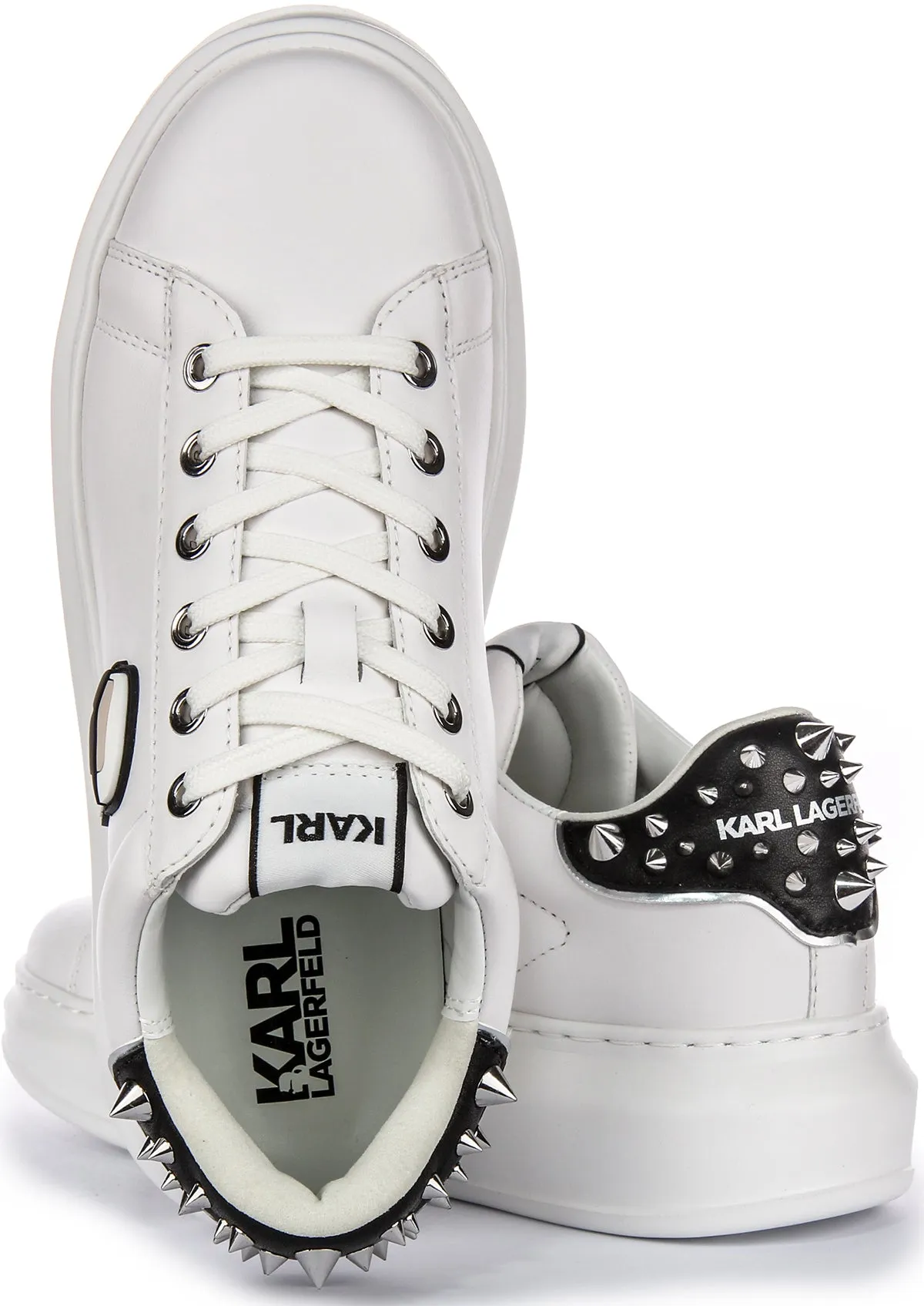 Karl Lagerfeld Kapri Nft Stud In White For Women