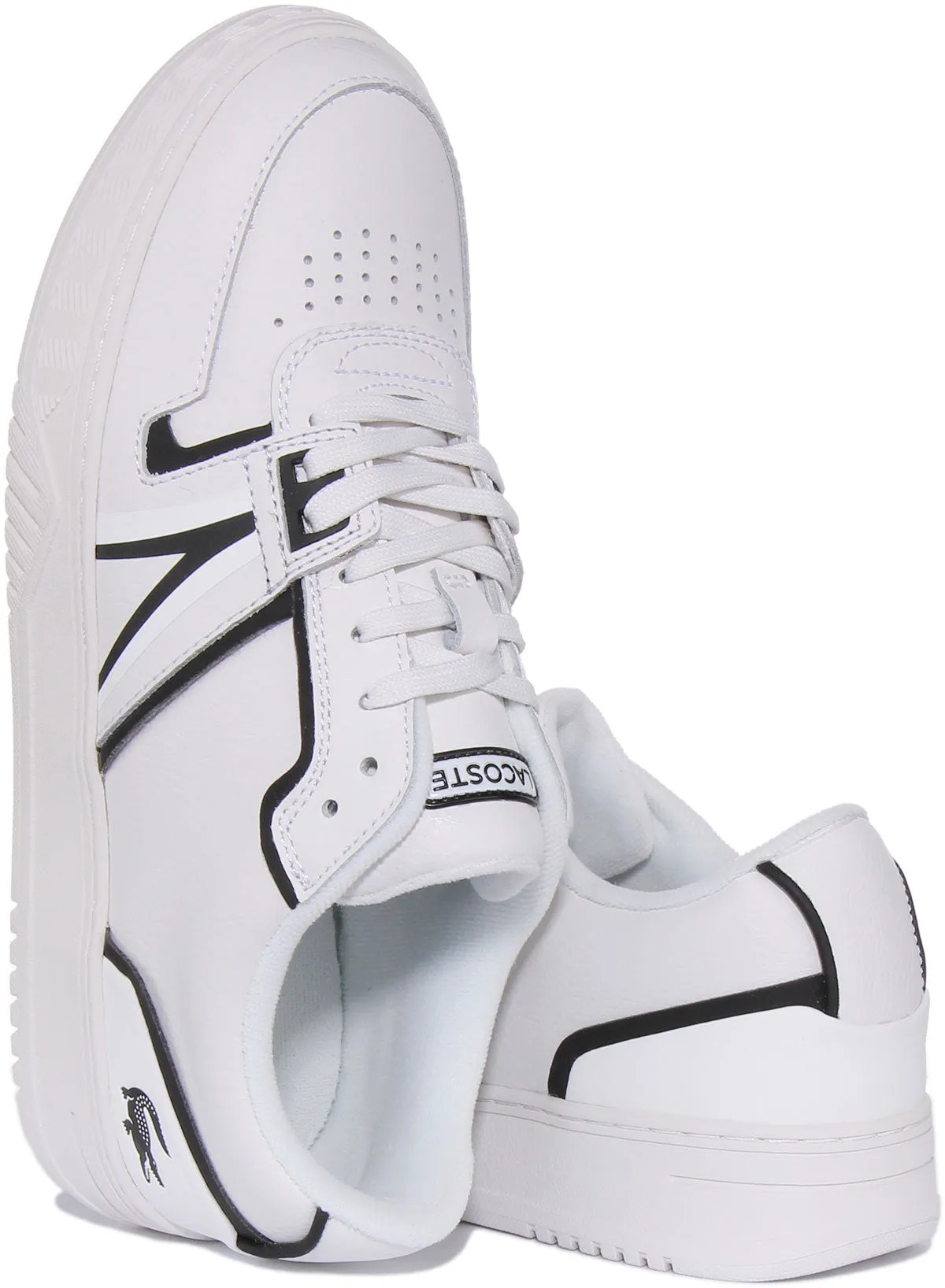 Lacoste L001 123 7 In White Black For Men