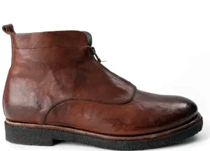 LAST PAIR  40-41-42-43 FRONT ZIPPED CHUKKA IN EARTH BROWN COLOR