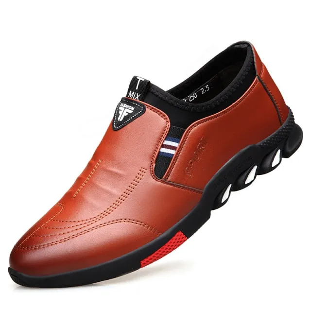 Leather Shoes Men's Leather Spring  New Men's Business Casual Soft-Soled Non-Slip Breathable All-Match Footwear