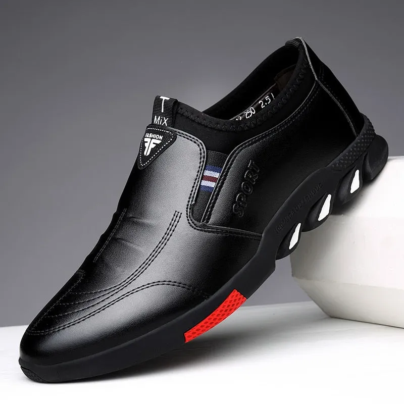 Leather Shoes Men's Leather Spring  New Men's Business Casual Soft-Soled Non-Slip Breathable All-Match Footwear