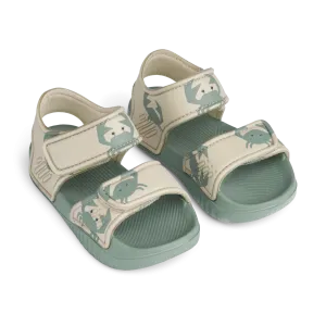 Liewood Blumer Sandals with print | Crab /Sandy