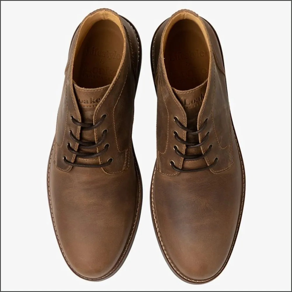 Loake Gilbert Brown Nubuck Boot Size