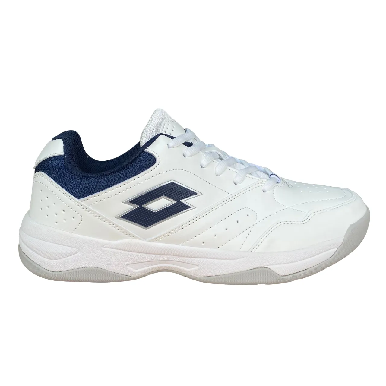 Lotto scarpa da tennis da uomo Court Logo AMF XX 220635 10U bianco-blu