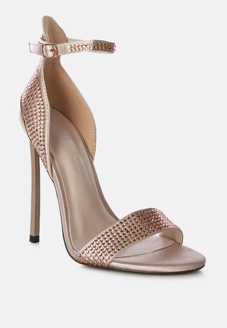 Magnate Rhinestone Embellished Stiletto Sandals