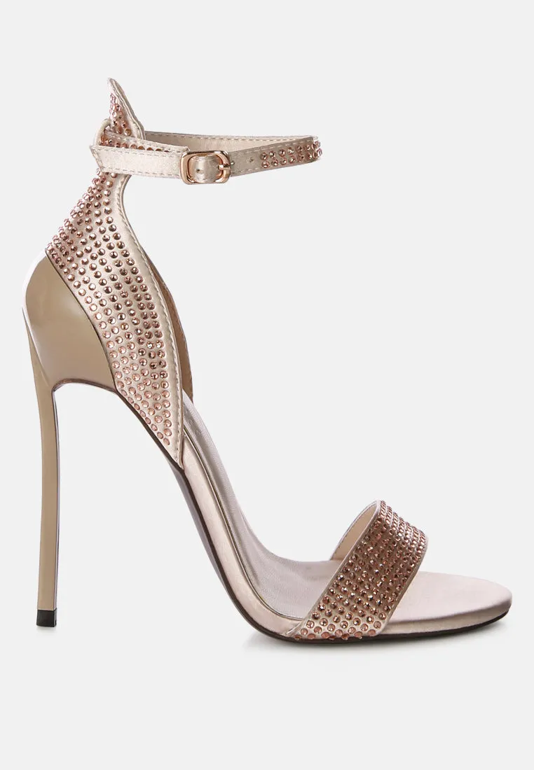 Magnate Rhinestone Embellished Stiletto Sandals