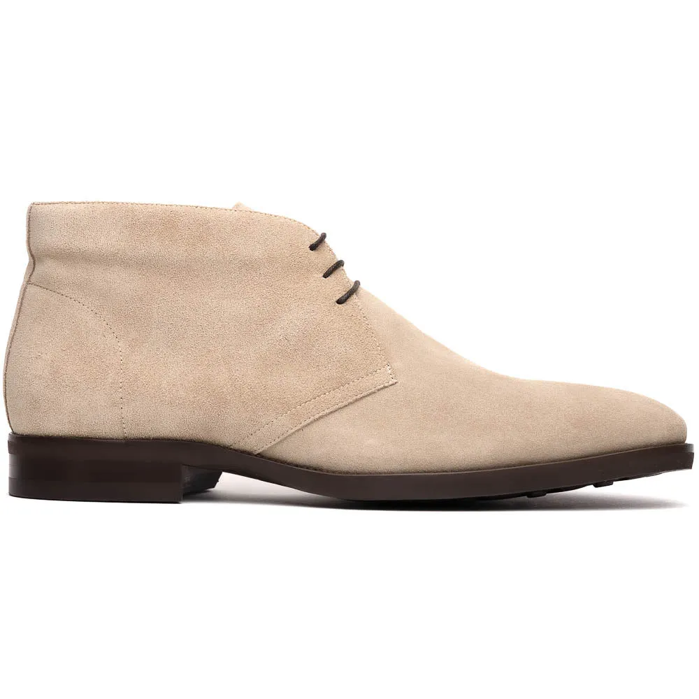 Marco Italian Sueded Calfskin Chukka Boot in Sand by Zelli Italia