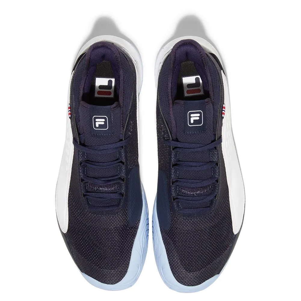 Men's Mondo Forza Tennis Shoes White and Navy