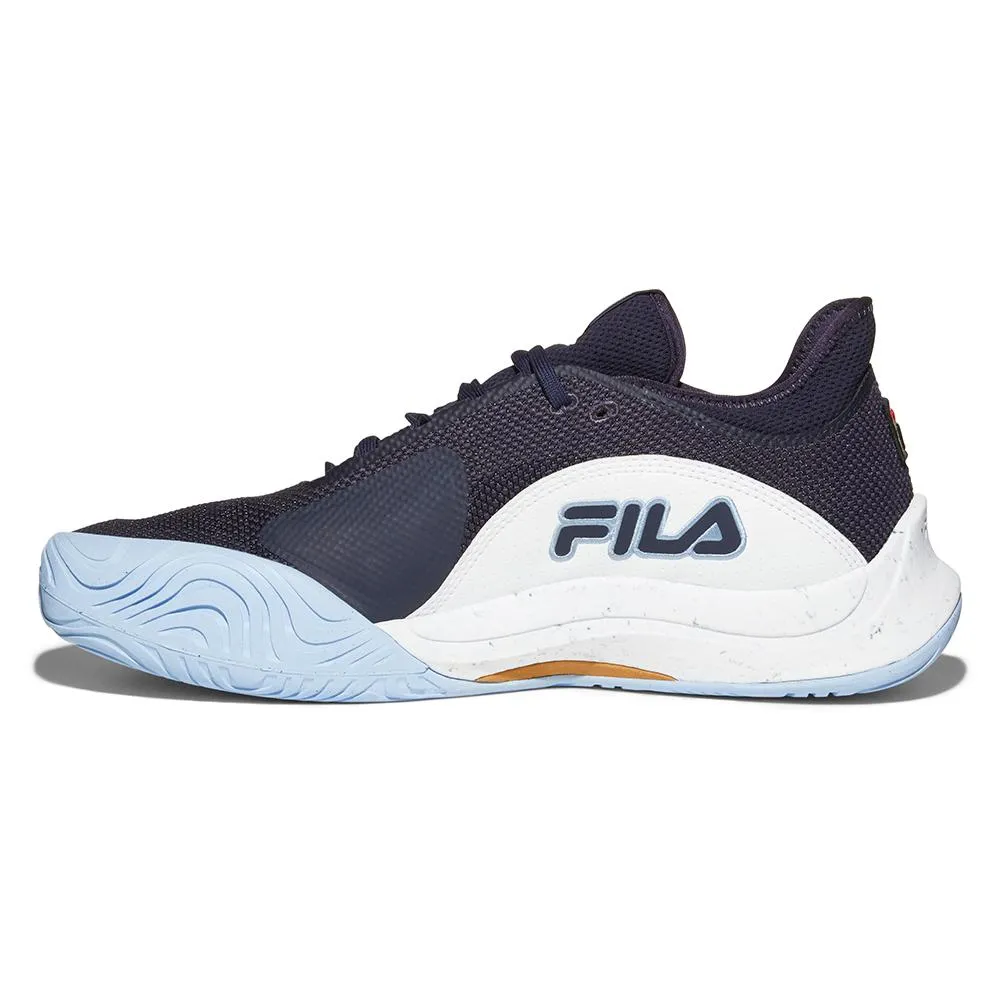 Men's Mondo Forza Tennis Shoes White and Navy