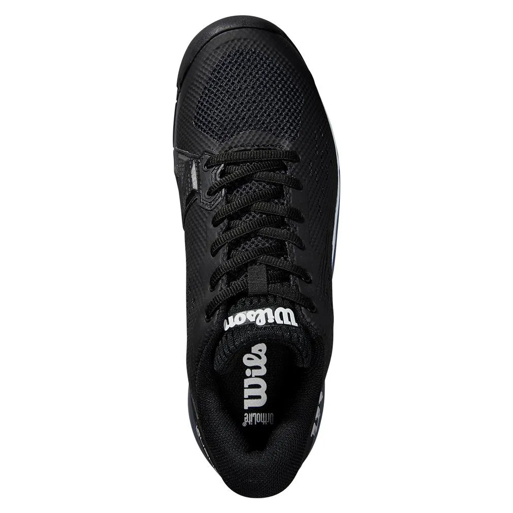 Men's Rush Pro Ace Wide Tennis Shoes Black and Ombre Blue