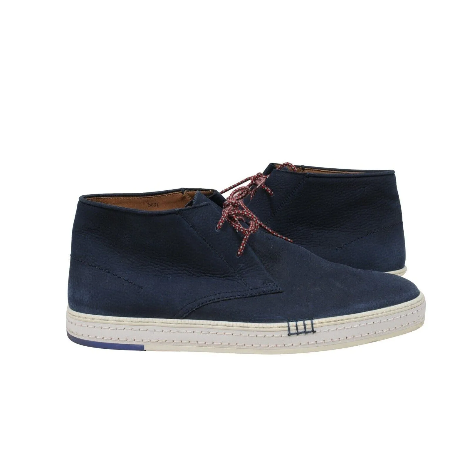 Navy Blue Nubuck Chukka Boots