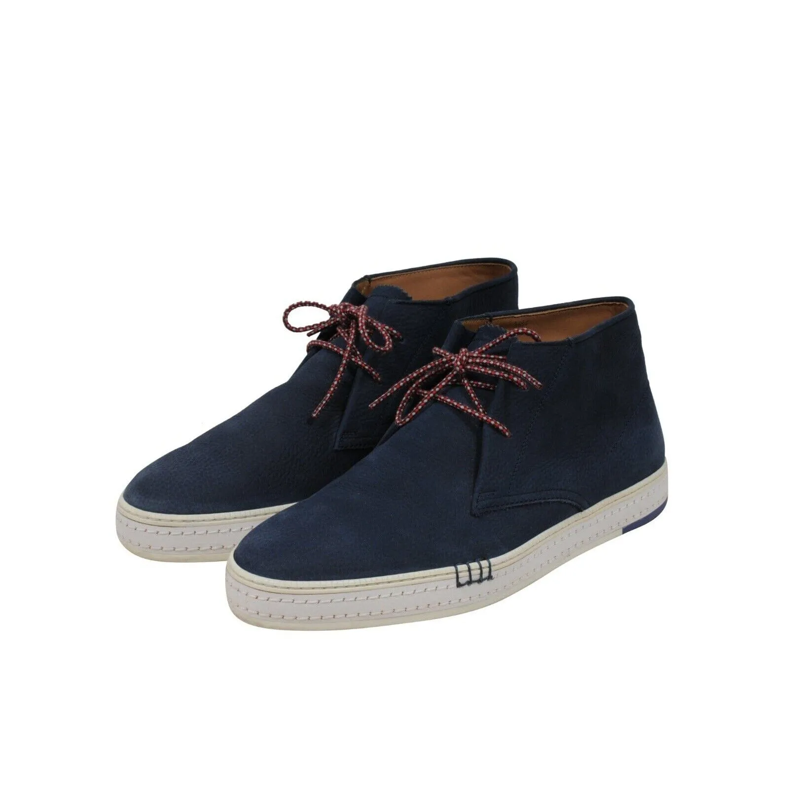 Navy Blue Nubuck Chukka Boots