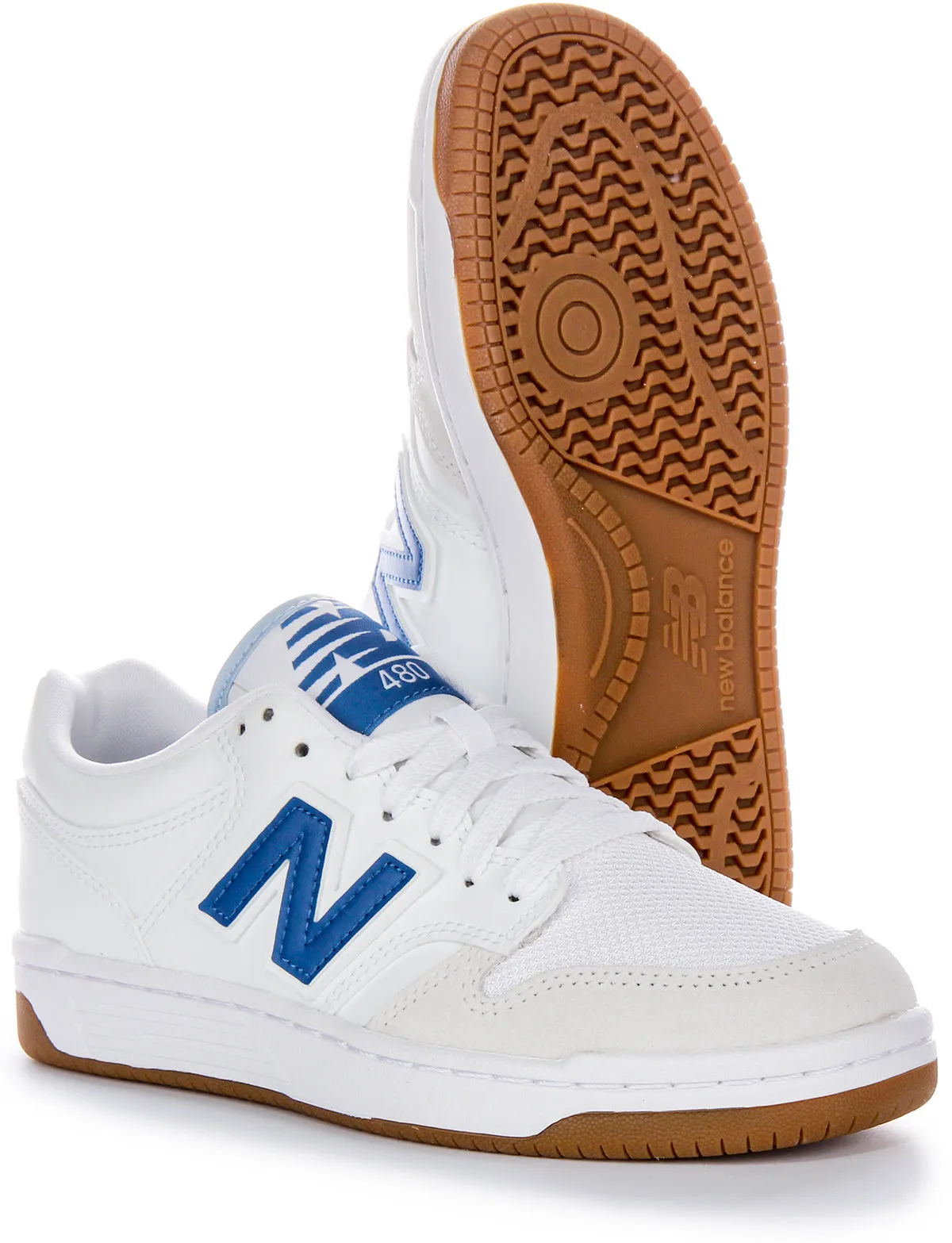 New Balance BB 480 LFB In White Blue