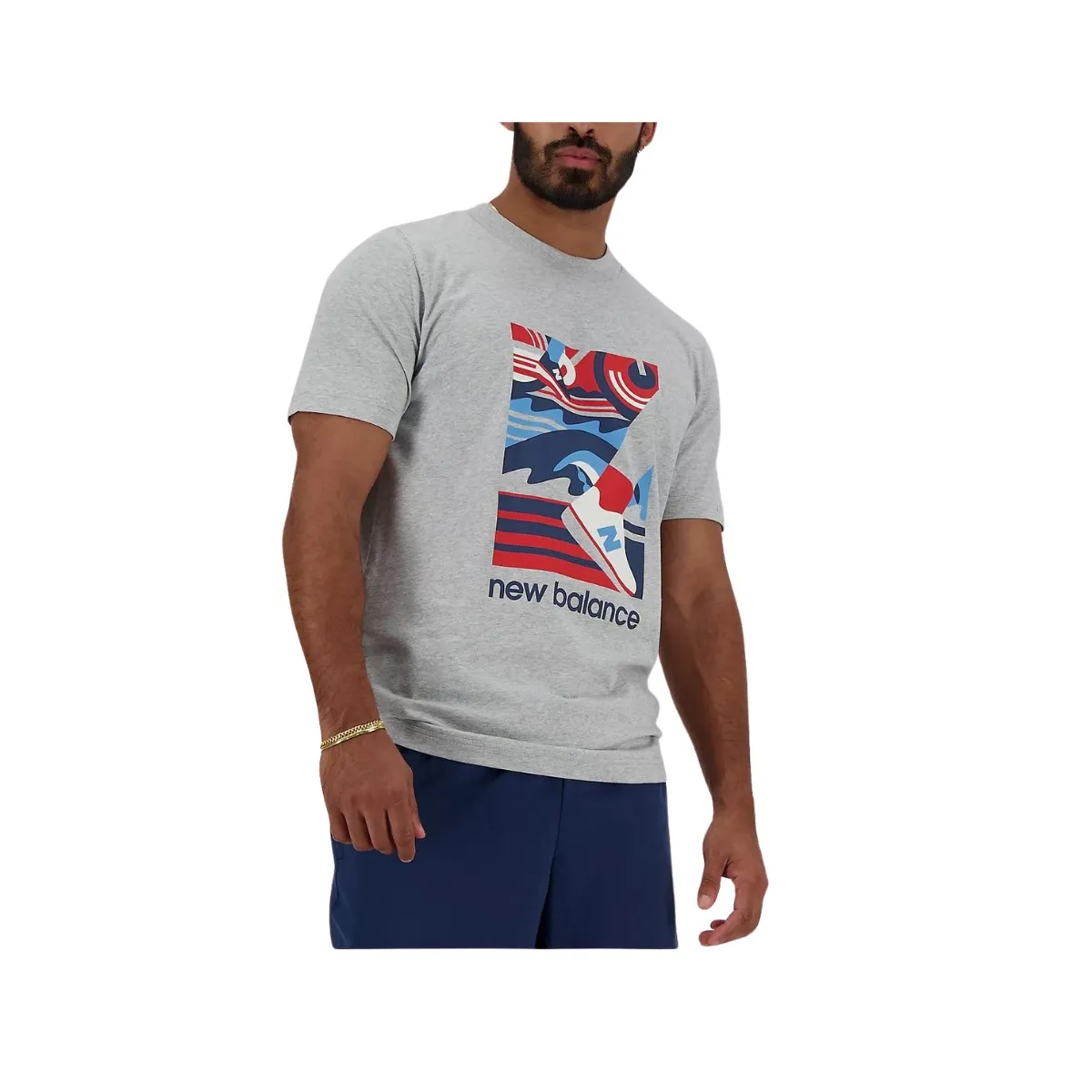 New Balance Sport Essentials Triathlon Grey T-Shirt