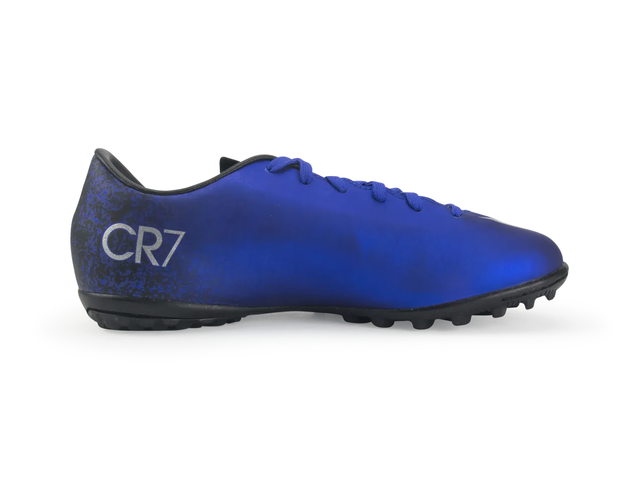 Nike Kids Mercurial Victory V CR7 Turf Soccer Shoes Deep Royal Blue/Metallic Silver