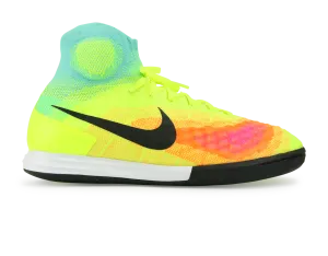 Nike Men's MagistaX Proximo II Indoor Soccer Shoes Volt/Black/Hyper/Turquoise