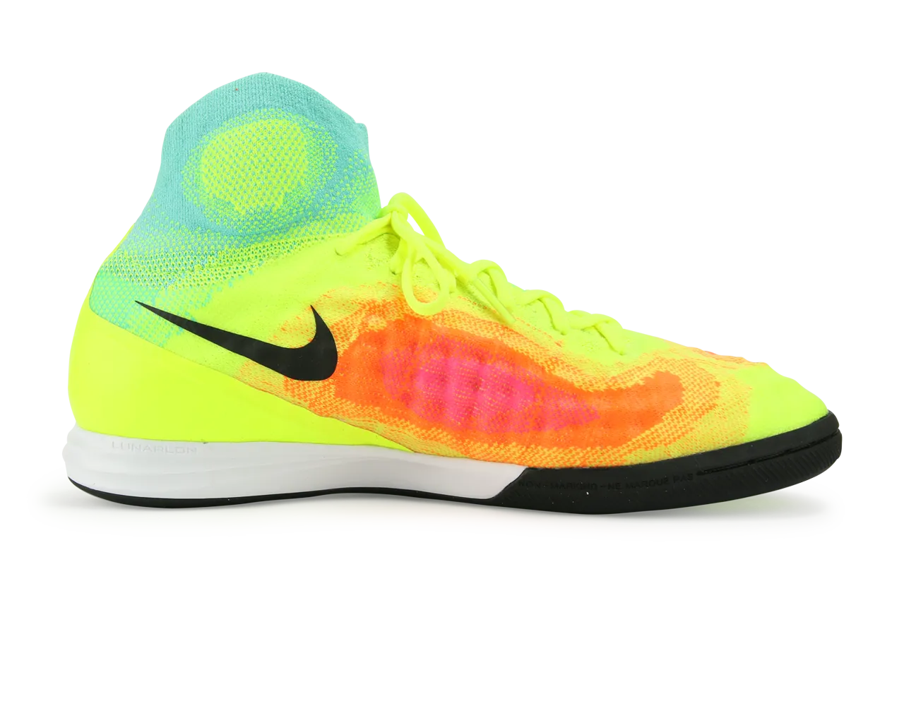 Nike Men's MagistaX Proximo II Indoor Soccer Shoes Volt/Black/Hyper/Turquoise