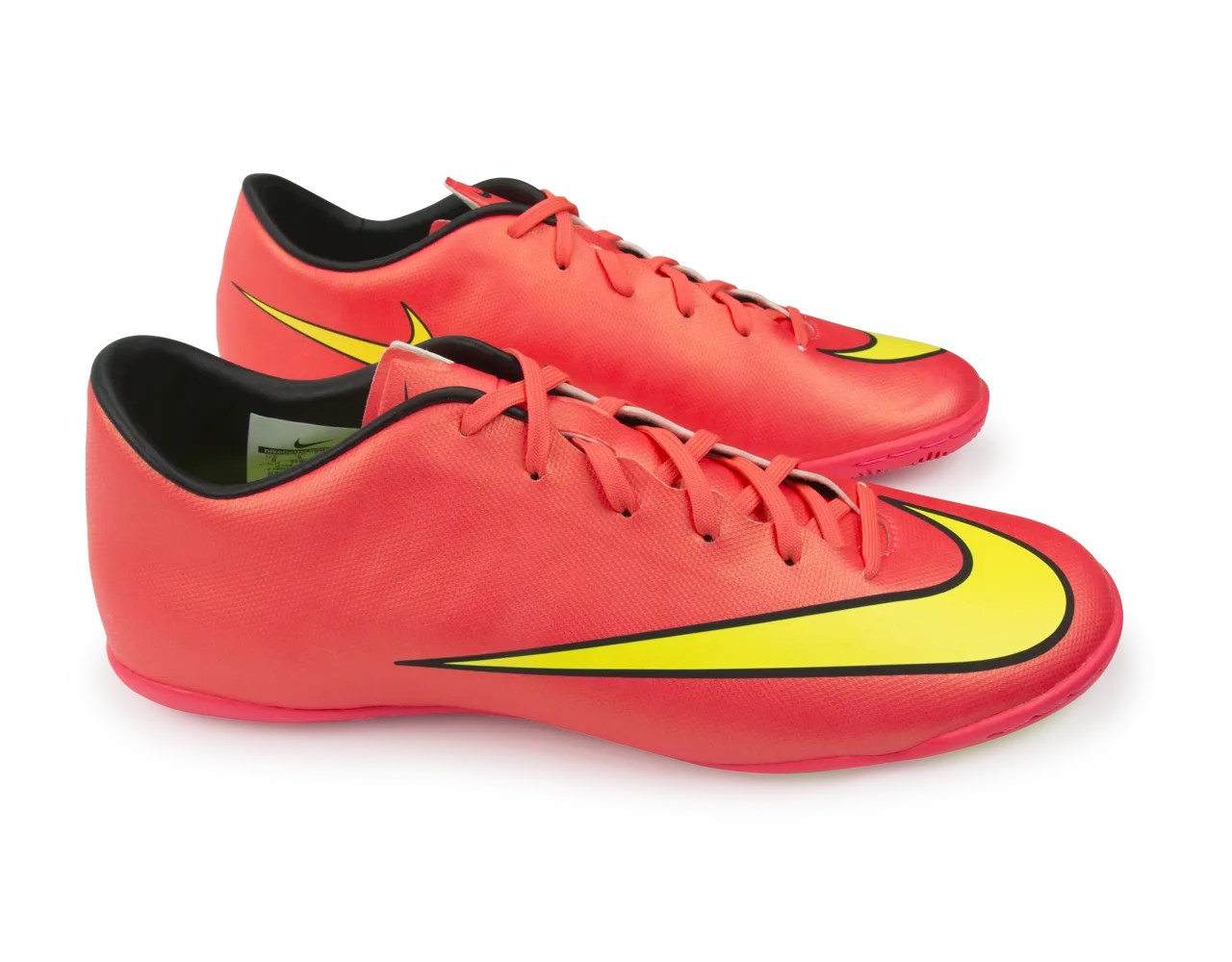 Nike Men's Mercurial Victory V Indoor Soccer Shoes Hyper Punch/Metallic Gold/Black