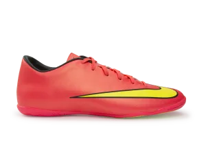 Nike Men's Mercurial Victory V Indoor Soccer Shoes Hyper Punch/Metallic Gold/Black