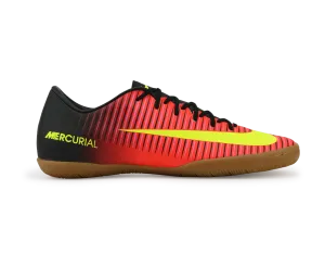 Nike Men's Mercurial Victory VI Indoor Soccer Shoes Total Crimson/Volt Black/Pink Blast