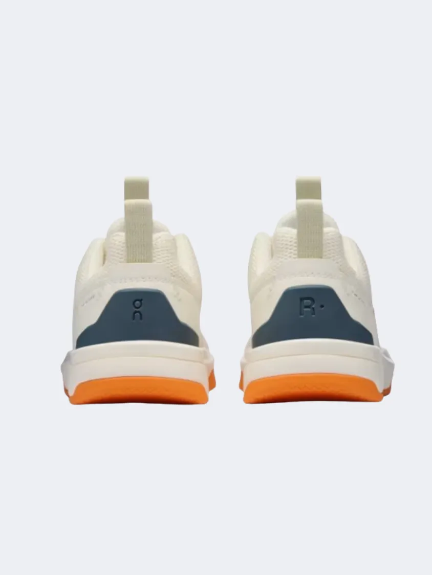 On The Roger Ps Boys Tennis Shoes Ivory/Orange