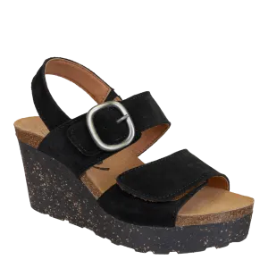 OTBT - PEASANT in BLACK Wedge Sandals