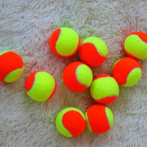 Pack of 12 Tennis Ball Polyester Orange Training Balls Rebound ball