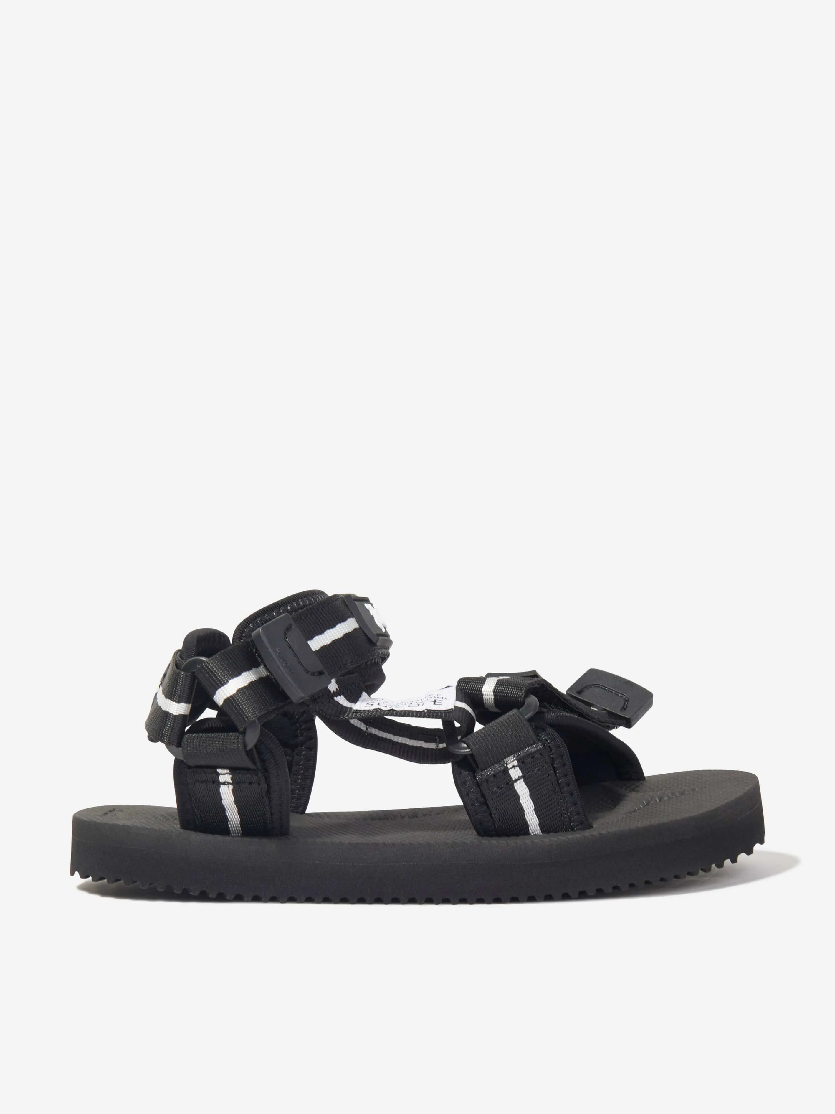 Palm Angels Kids PA X Suicoke Depa-2 Sandals in Black