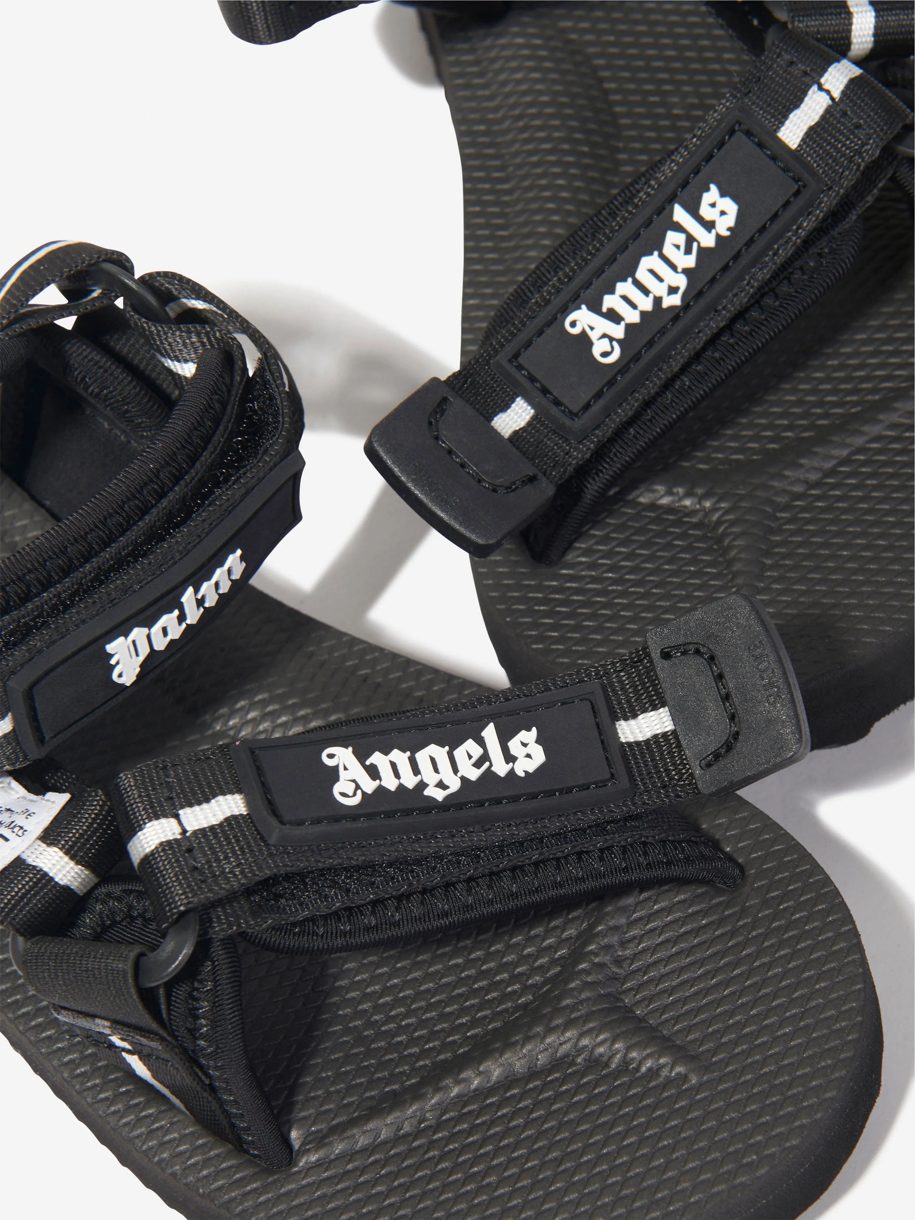 Palm Angels Kids PA X Suicoke Depa-2 Sandals in Black